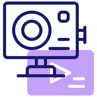 kamera simgesi, vektör illüstrasyonu basit tasarım