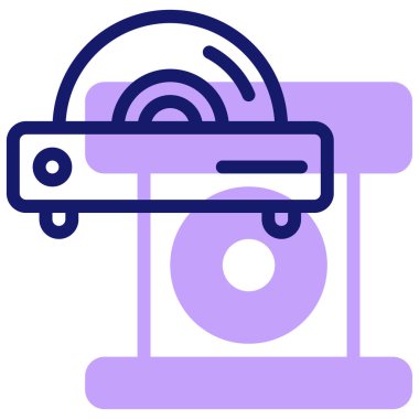 Dvd Oynatıcı modern simgesinin vektör illüstrasyonu