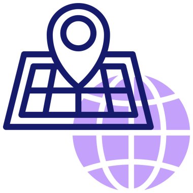 konum simgesi, vektör illüstrasyonu basit tasarım