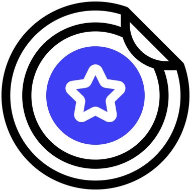 Çıkartma. Web simgesi basit illüstrasyon 