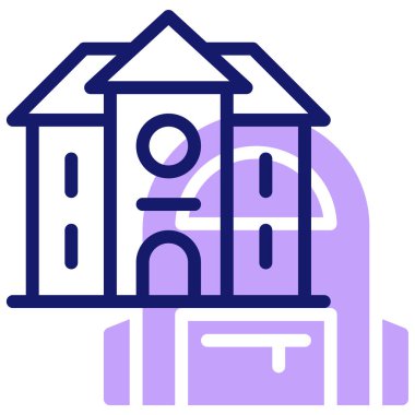 okul simgesi vektör illüstrasyonu