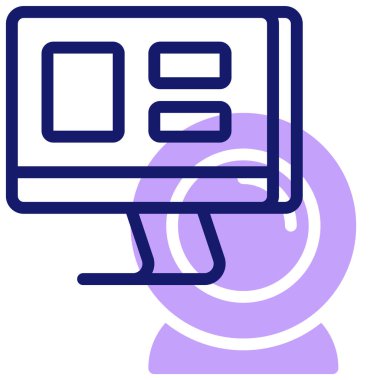 Konsol. Web simgesi basit illüstrasyon