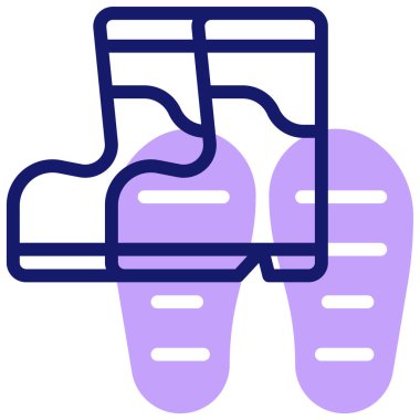 Çizmeler. Web simgesi basit illüstrasyon