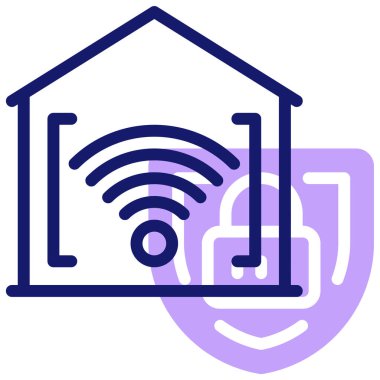 Kablosuz internet alanı. Web simgesi basit illüstrasyon 