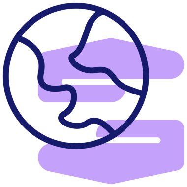 Gezegen. Web simgesi vektör illüstrasyonu