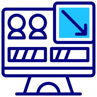 bilgisayar simgesi, vektör illüstrasyonu basit tasarım