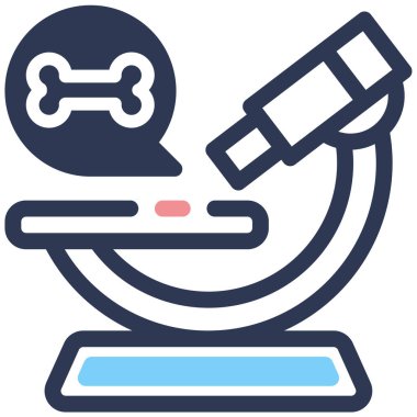 Mikroskop. Web simgesi basit illüstrasyon 