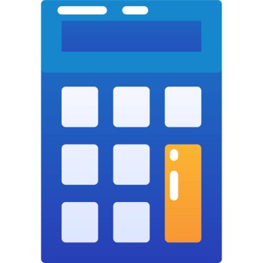 Calculator icon, vector illustration simple design