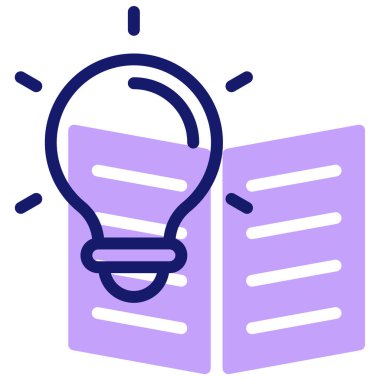 fikir simgesi, vektör illüstrasyonu basit tasarım