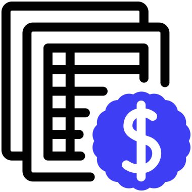 Fatura. Web simgesi basit tasarım