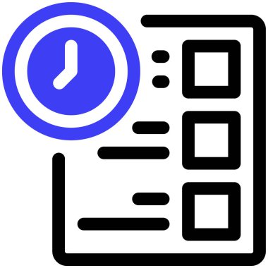 Yapılacaklar Listesi. Web simgesi basit illüstrasyon