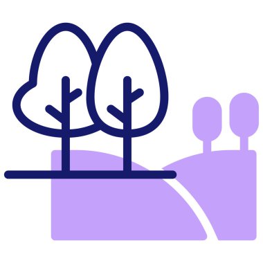 Ağaç. Web simgesi basit illüstrasyon 