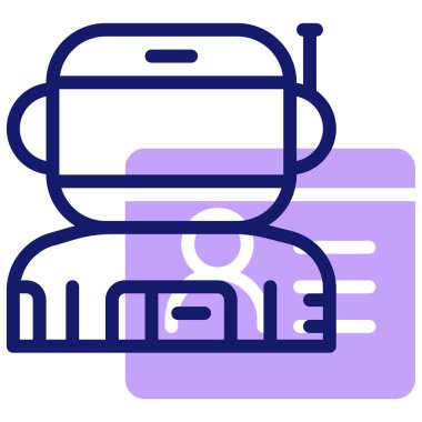 Astronot. Web simgesi vektör illüstrasyonu 