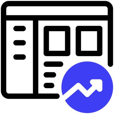 Gösterge paneli. Web simgesi basit illüstrasyon