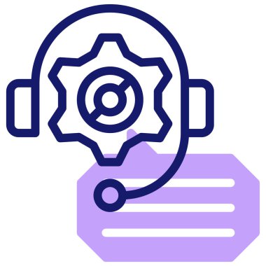 destek web simgesi, basit illüstrasyon