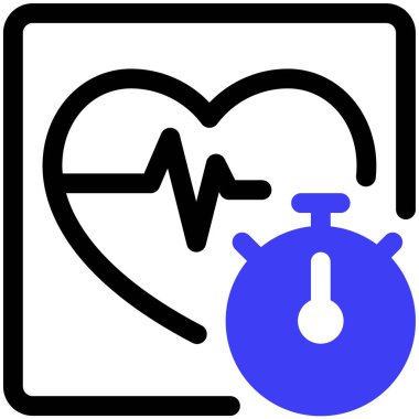 Fitness uygulaması. Web simgesi basit illüstrasyon