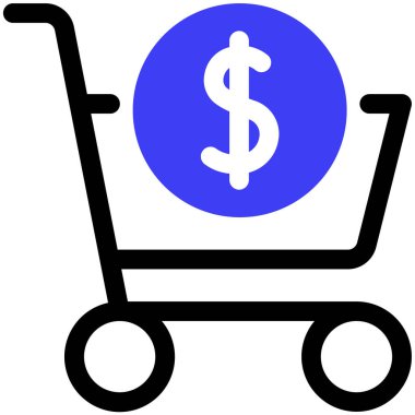 e-ticaret simgesi vektör illüstrasyon tasarımı
