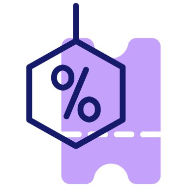 İndirim. Web simgesi basit illüstrasyon 