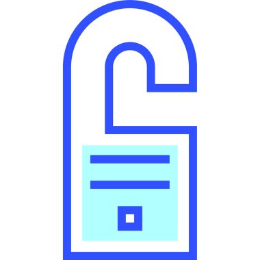 Kapı tokmağı modern simge, vektör illüstrasyonu