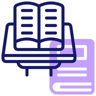 Kitap. Web simgesi basit illüstrasyon