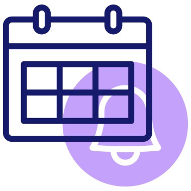 zamanlama simgesi, vektör illüstrasyonu basit tasarım