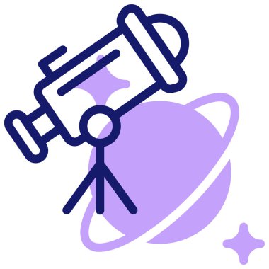 teleskop web simgesi basit tasarım