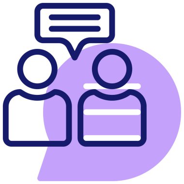 Konuş. Web simgesi basit illüstrasyon