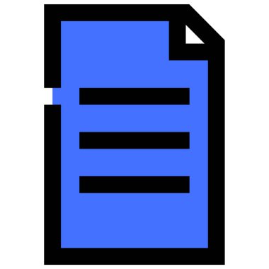 Kağıt. Web simgesi basit illüstrasyon