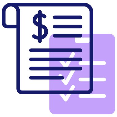 Para bütçesi. Web simgesi basit illüstrasyon