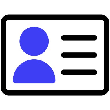 İş adamı kartı. Web için kimlik illüstrasyonu