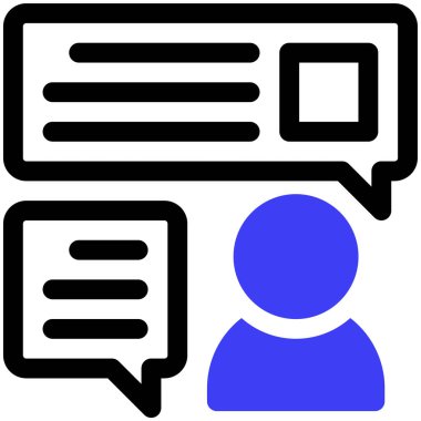 Yorum ağı basit illüstrasyonu 