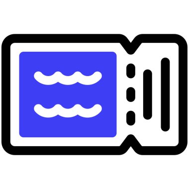 bilet web simgesi basit tasarım