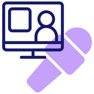 Haberler. Web simgesi basit illüstrasyon