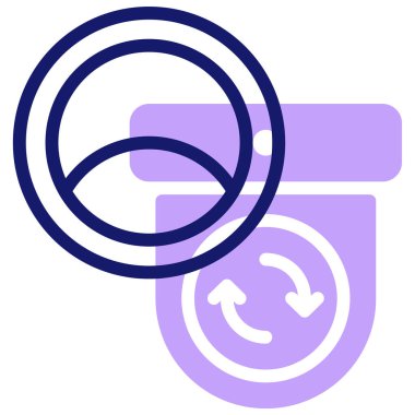 Floş simgesi, vektör illüstrasyonu basit tasarım