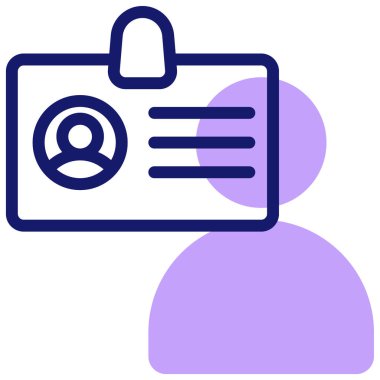 İş adamı kartı. Web için kimlik illüstrasyonu