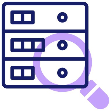 veritabanı. Web simgesi basit illüstrasyon 