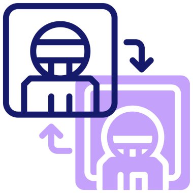 Lojistik, geliştirme, teknoloji, seo, yönetim, veri. Ağ simgeleri