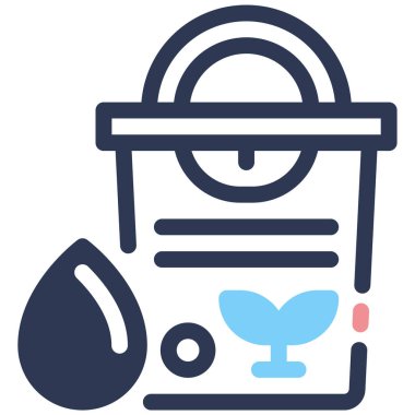Kova. Web simgesi basit illüstrasyon 