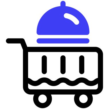 Yemek servisi. Basit resimleme