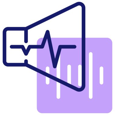 Ses modern simgesi, vektör illüstrasyonu