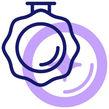 Madalya simgesi, vektör illüstrasyonu basit tasarım