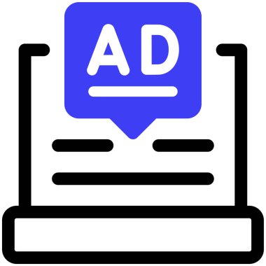 ad web simgesi basit illüstrasyon