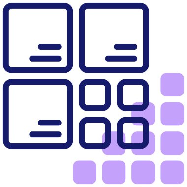 veritabanı. Web simgesi basit illüstrasyon