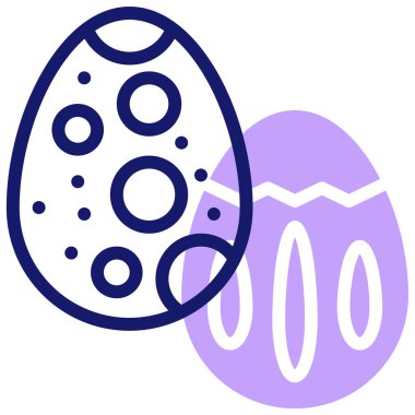 yumurta vektör düz renk simgesi 