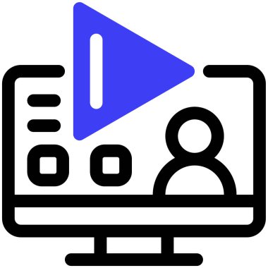 Basit illüstrasyon web simgesine rehberlik ediyor