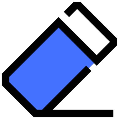 silgi simgesi, vektör illüstrasyonu basit tasarım