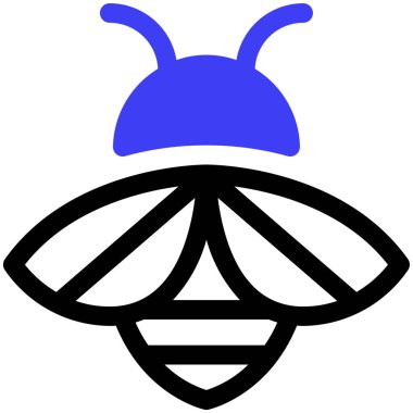 Arı. Web simgesi basit illüstrasyon
