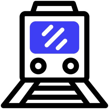 tren. Web simgesi basit illüstrasyon
