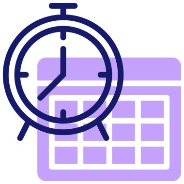 Saat. Web simgesi basit illüstrasyon