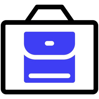 çanta simgesi, vektör illüstrasyonu basit tasarım